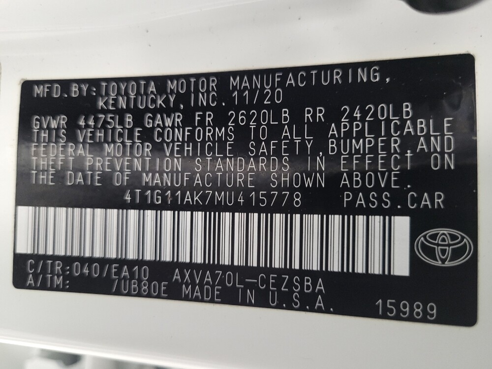 2021 Toyota Camry in Las Vegas, NV 89102 - 18093536 33