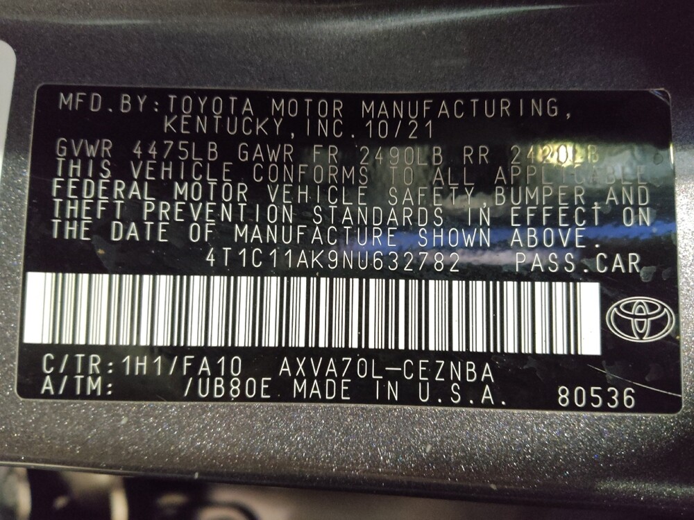 2022 Toyota Camry in Fayetteville, NC 28304 - 18093550 33