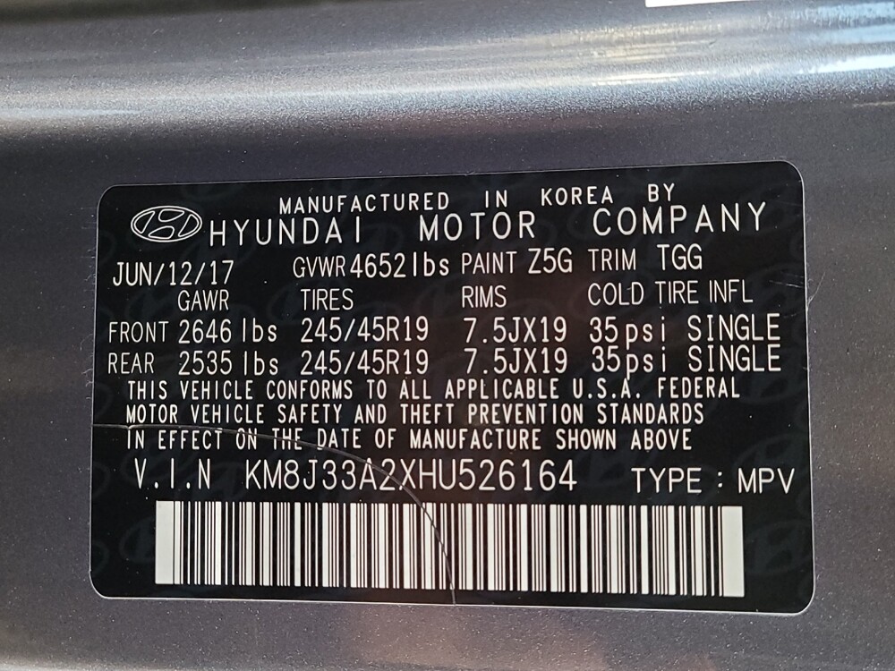 2017 Hyundai Tucson in Jacksonville, FL 32225 - 18093560 33