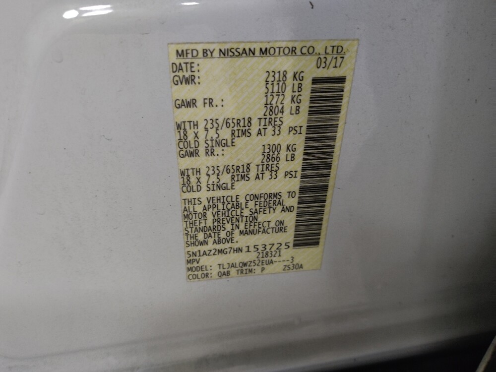 2017 Nissan Murano in Stone Mountain, GA 30083 - 18093562 33