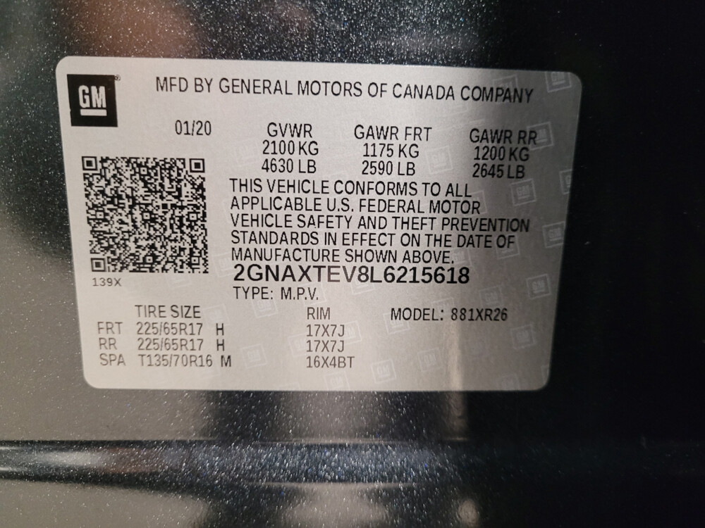 2020 Chevrolet Equinox in Greenville, NC 27834 - 18093563 33