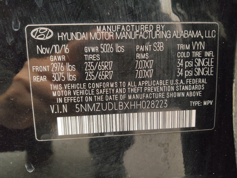 2017 Hyundai Santa Fe in Colorado Springs, CO 80909 - 18093589 33