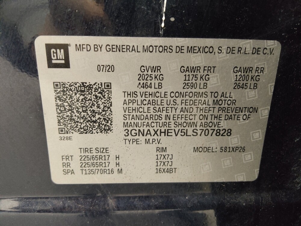 2020 Chevrolet Equinox in Colorado Springs, CO 80909 - 18093598 33