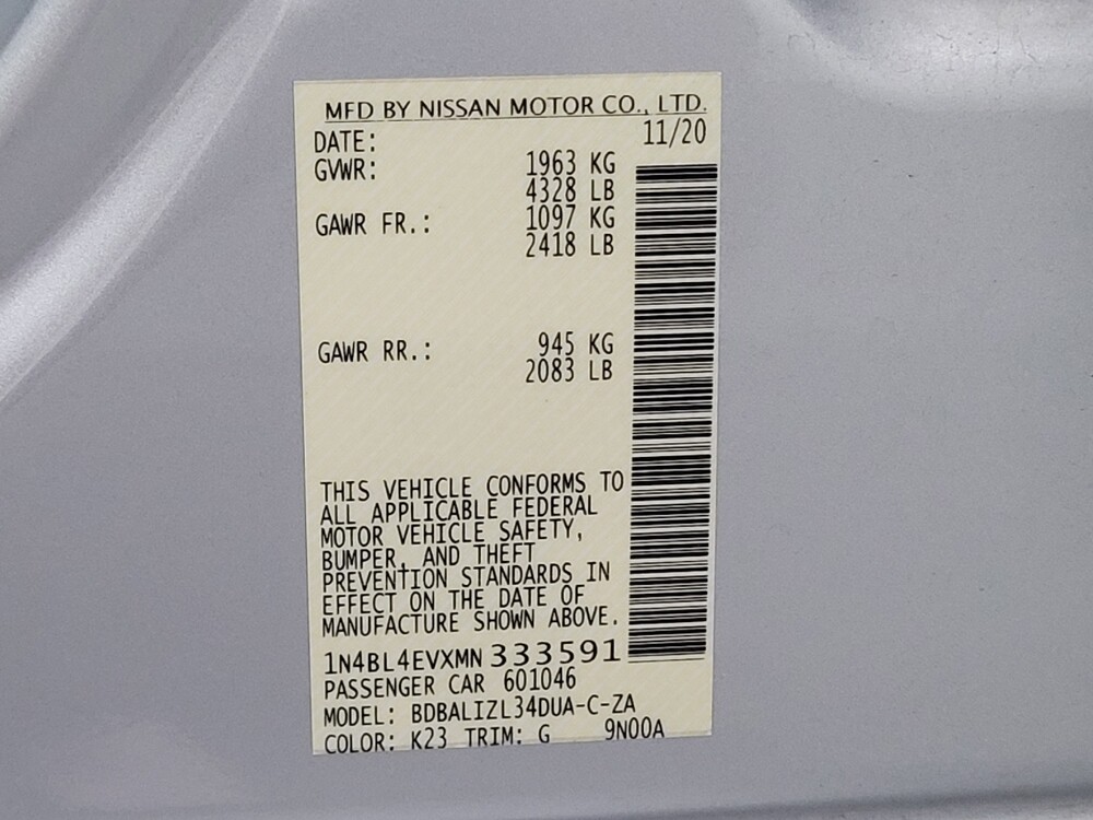 2021 Nissan Altima in Huntsville, AL 35816 - 18093599 33