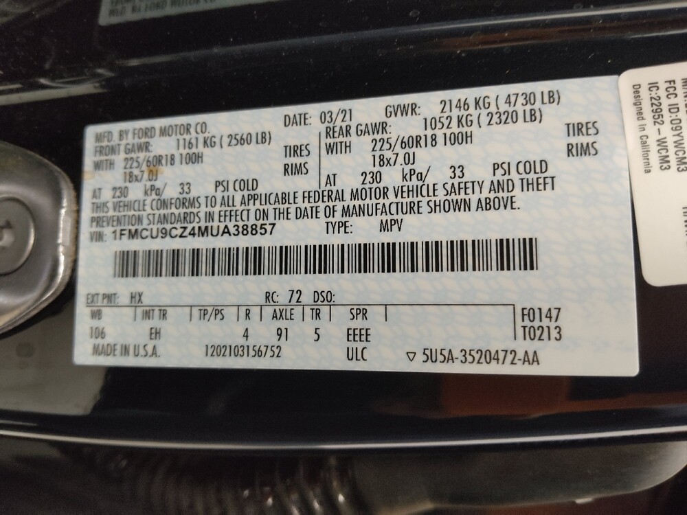 2021 Ford Escape in Gladstone, MO 64118 - 18093648 33