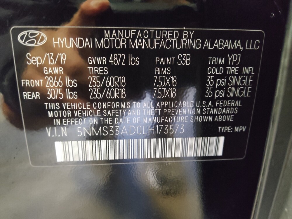 2020 Hyundai Santa Fe in West Palm Beach, FL 33409 - 18093651 33