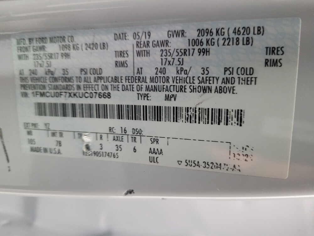 2019 Ford Escape in Grand Rapids, MI 49508 - 18093660 33