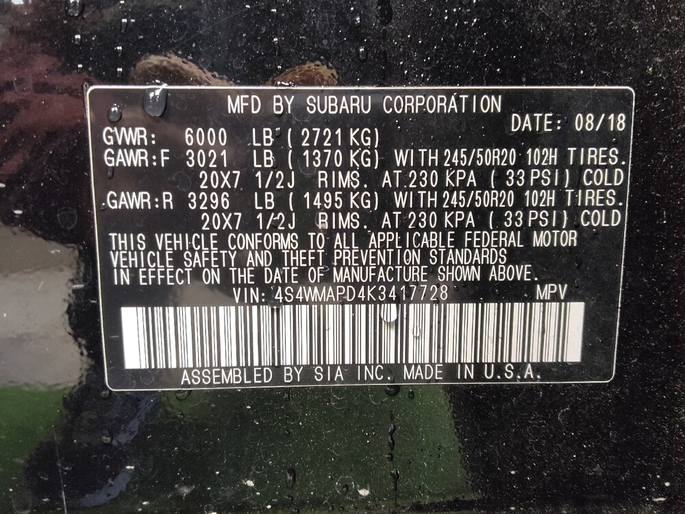 2019 Subaru Ascent in Clearwater, FL 33764 - 18093690 33