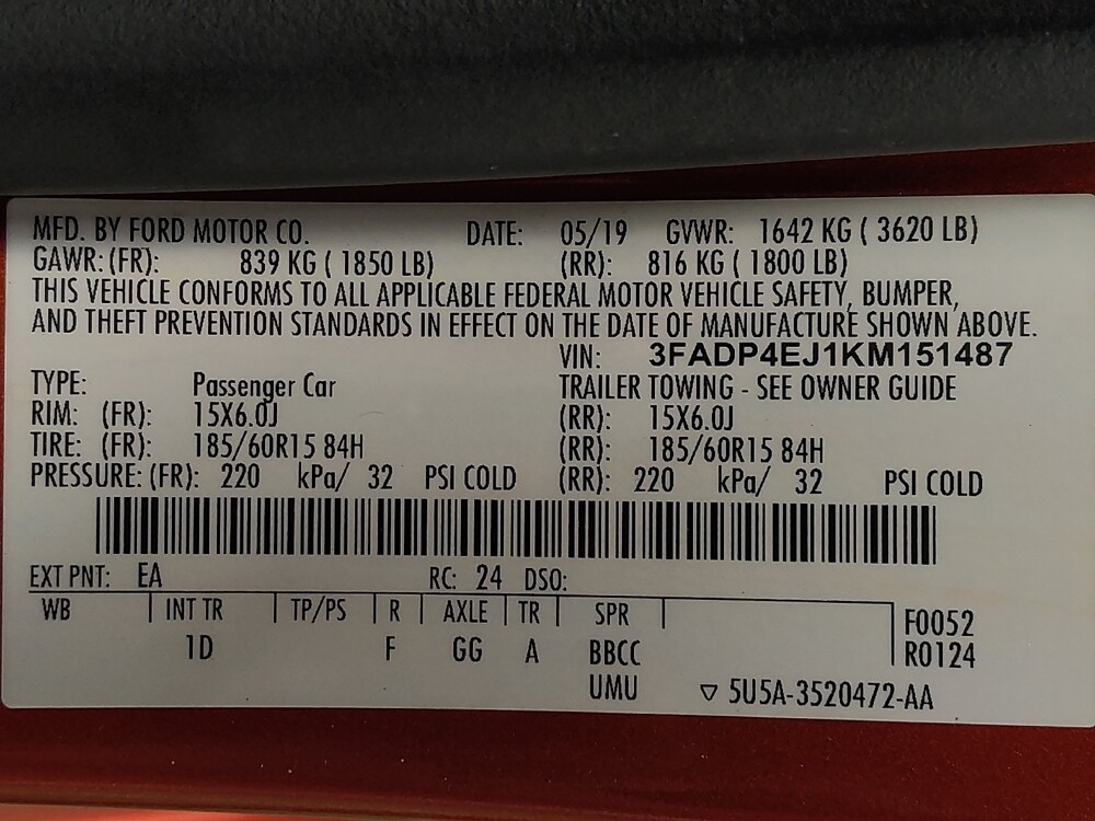 2019 Ford Fiesta in Baton Rouge, LA 70816 - 18093714 33