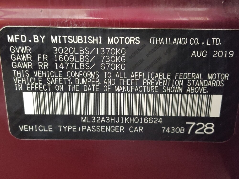 2019 Mitsubishi Mirage in Baton Rouge, LA 70816 - 18093738 33
