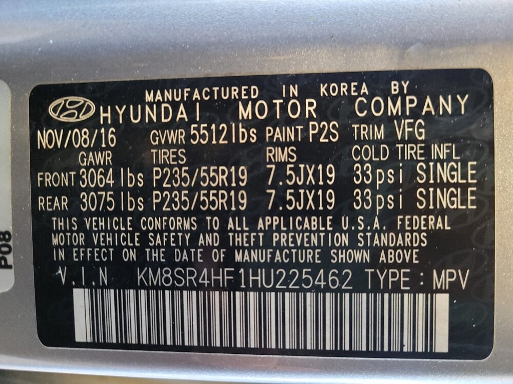 2017 Hyundai Santa Fe in Lauderdale Lakes, FL 33313 - 18093742 33