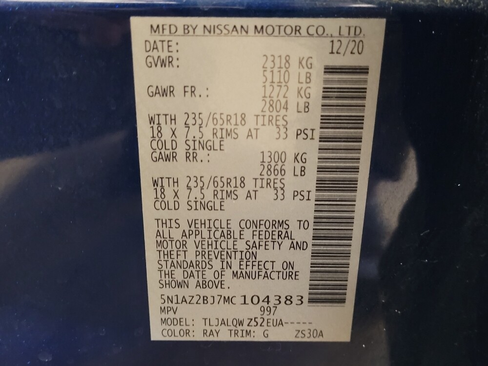 2021 Nissan Murano in Jacksonville, FL 32225 - 18093746 33