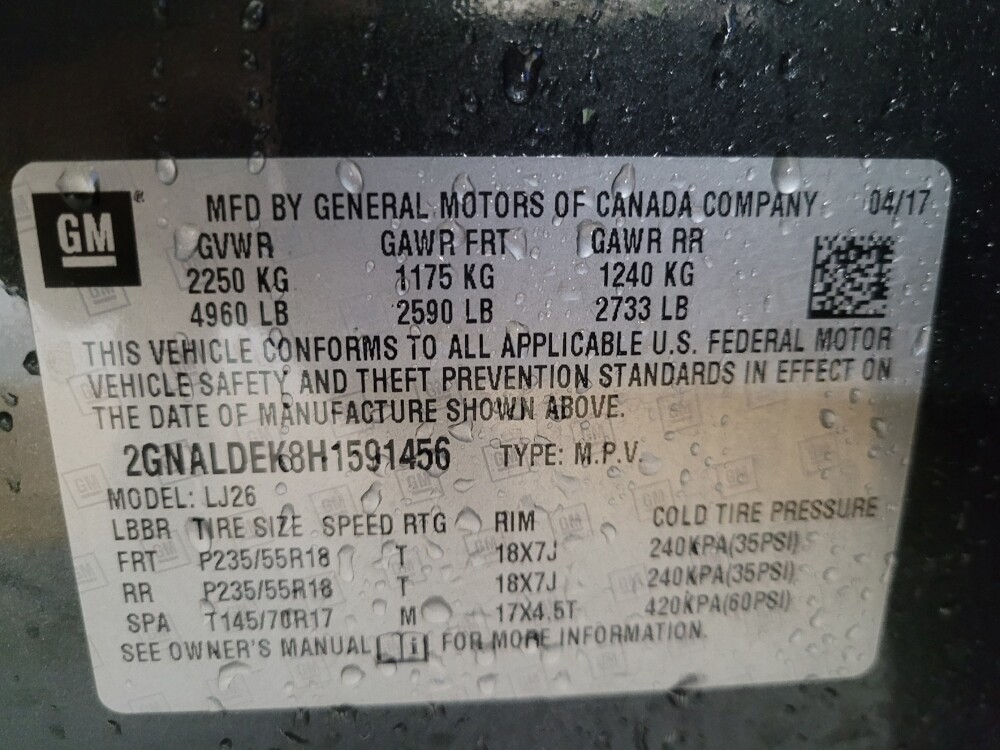 2017 Chevrolet Equinox in Morrow, GA 30260 - 18093786 33