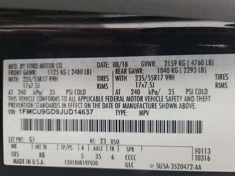 2018 Ford Escape in Memphis, TN 38128 - 18093808 33