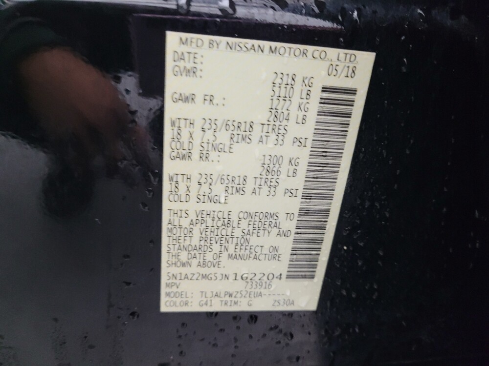 2018 Nissan Murano in Greensboro, NC 27407 - 18093817 33