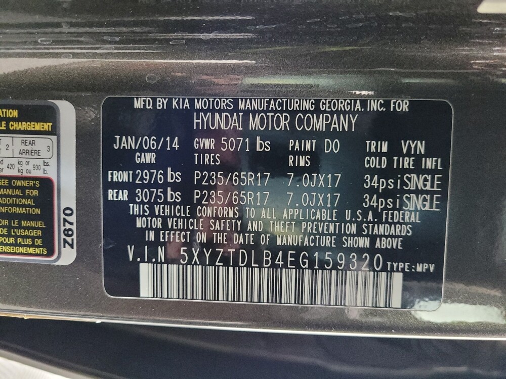 2014 Hyundai Santa Fe in Pittsburgh, PA 15236 - 18093822 33