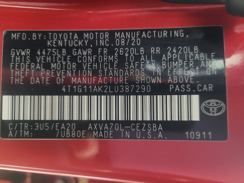 2020 Toyota Camry in Birmingham, AL 35215 - 18093856 33