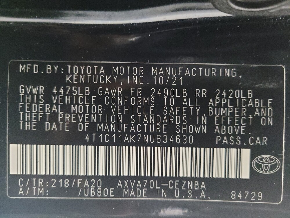 2022 Toyota Camry in Memphis, TN 38128 - 18093868 33