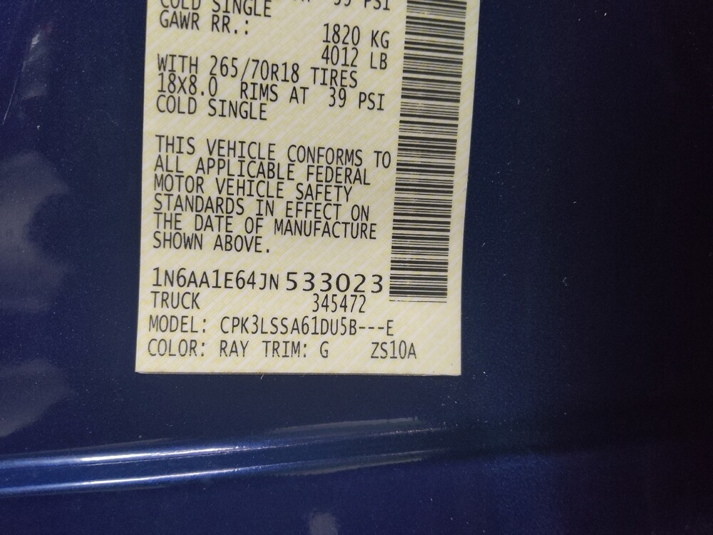 2018 Nissan Titan in Union City, GA 30291 - 18093924 33