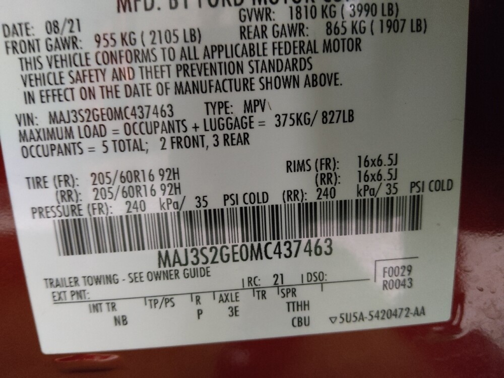 2021 Ford EcoSport in Augusta, GA 30907 - 18093927 33