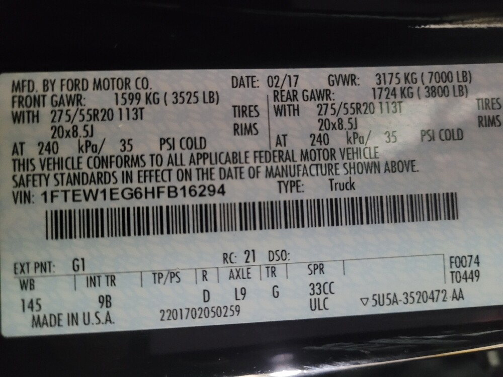 2017 Ford F150 in Union City, GA 30291 - 18093936 33