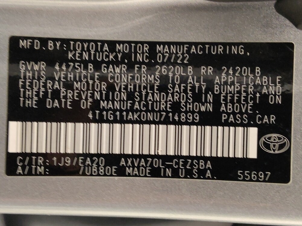 2022 Toyota Camry in Corpus Christi, TX 78412 - 18093965 33