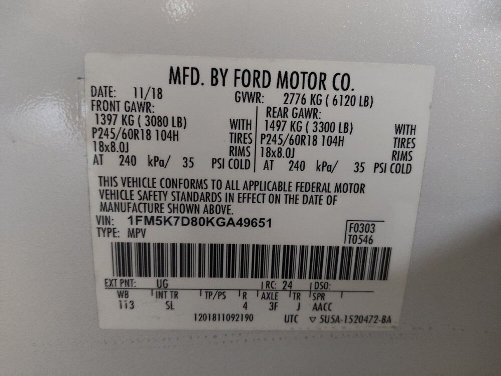 2019 Ford Explorer in Orlando, FL 32808 - 18093991 33