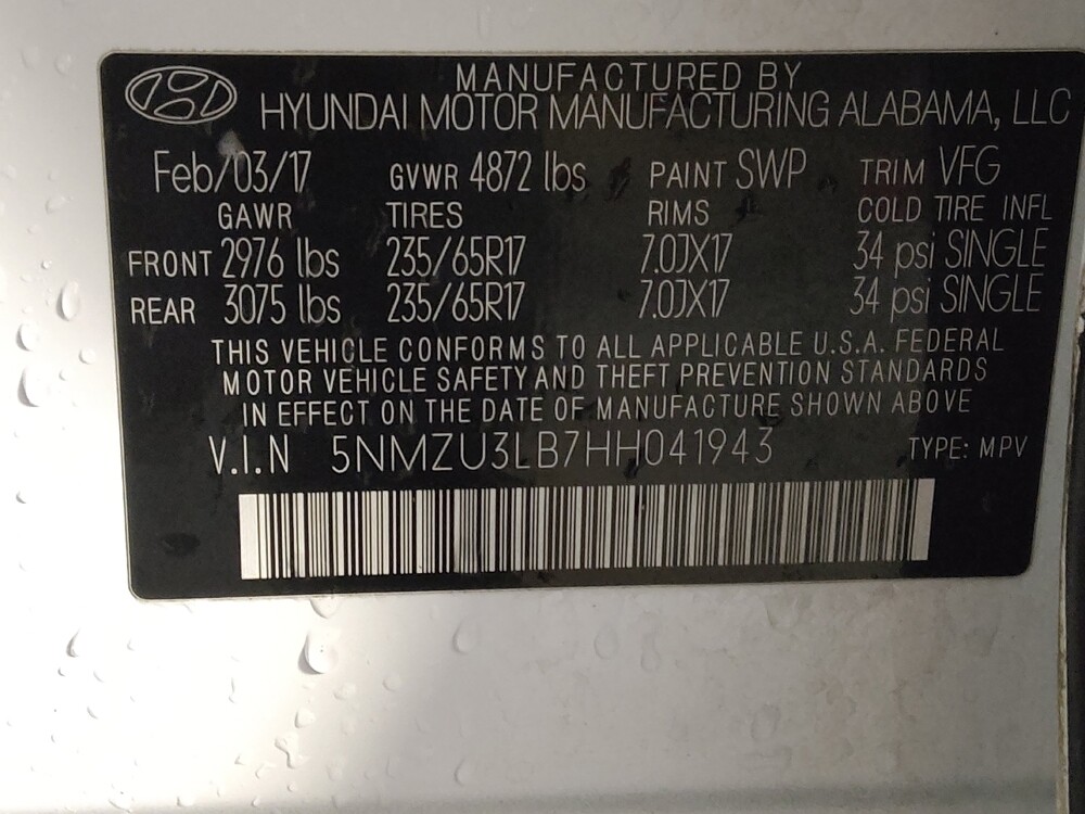 2017 Hyundai Santa Fe in Fayetteville, NC 28304 - 18094002 33