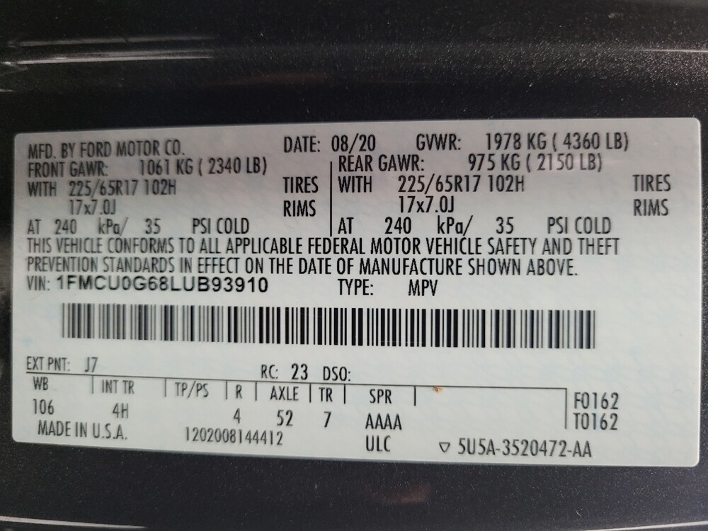 2020 Ford Escape in Memphis, TN 38128 - 18094027 33