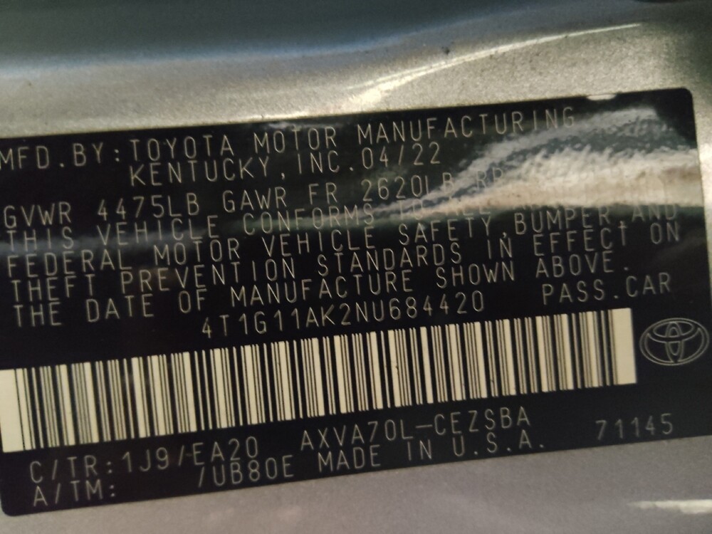 2022 Toyota Camry in Pelham, AL 35124 - 18094028 33