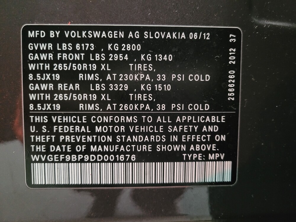 2013 Volkswagen Touareg in Chesapeake, VA 23320 - 18094111 33