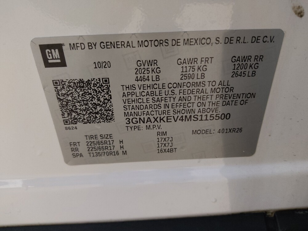 2021 Chevrolet Equinox in Wilmington, NC 28405 - 18094130 33