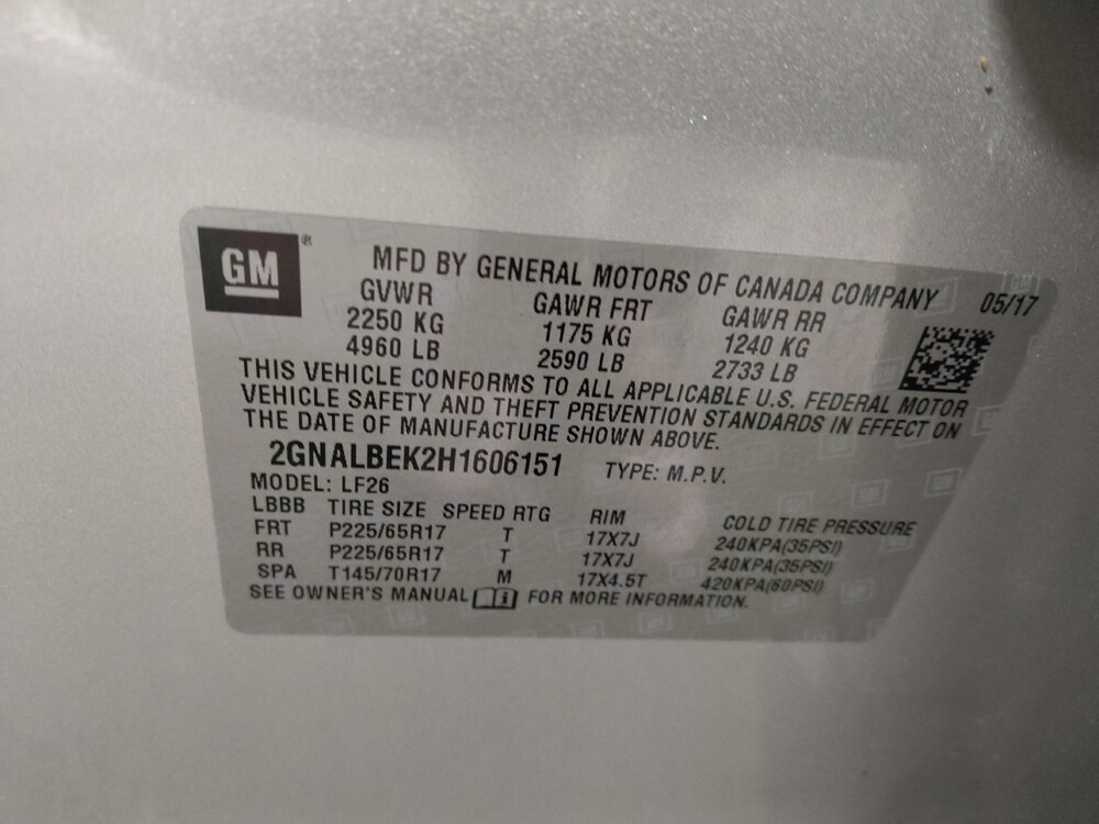 2017 Chevrolet Equinox in Augusta, GA 30907 - 18094153 33