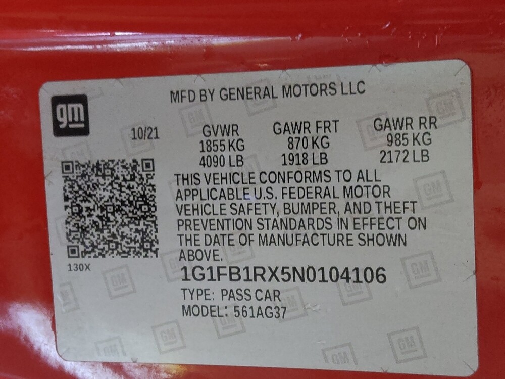 2022 Chevrolet Camaro in Greenville, SC 29607 - 18094171 33