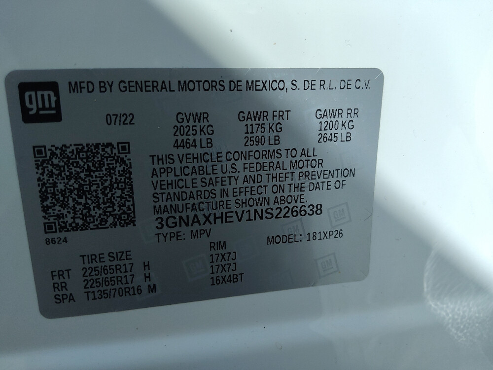 2022 Chevrolet Equinox in Williamstown, NJ 8094 - 18094176 33