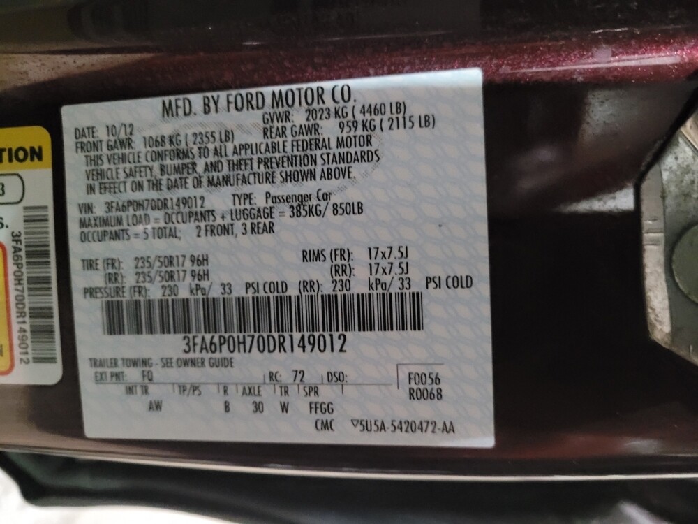 2013 Ford Fusion in Williamstown, NJ 8094 - 18094179 33