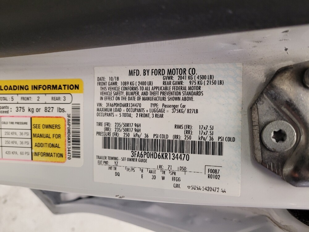 2019 Ford Fusion in Riverside, CA 92504 - 18094194 33