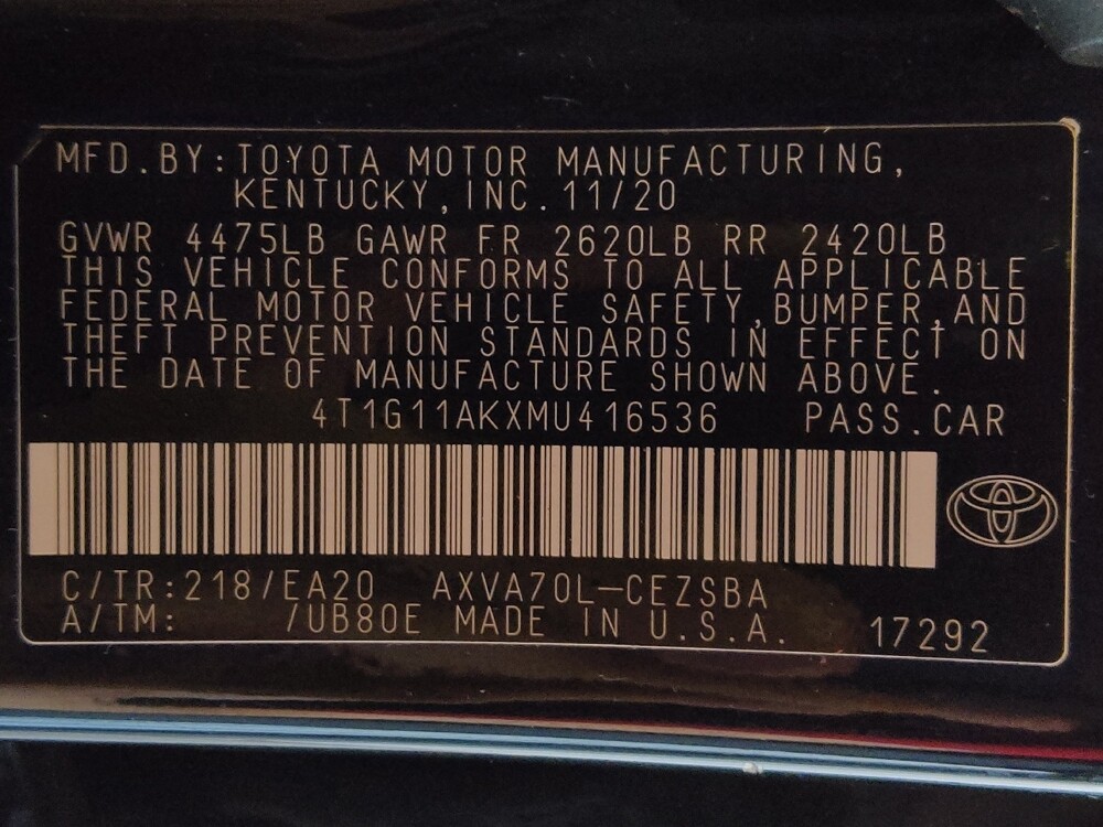 2021 Toyota Camry in Baton Rouge, LA 70816 - 18094226 33