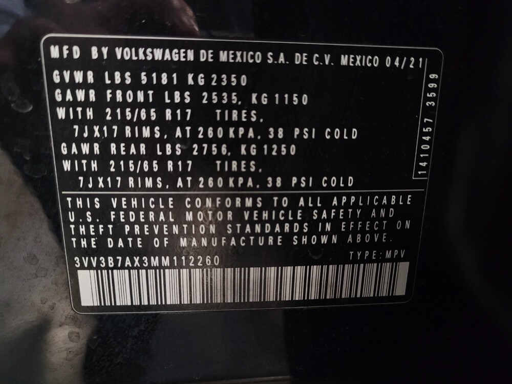 2021 Volkswagen Tiguan in Downey, CA 90241 - 18094250 33