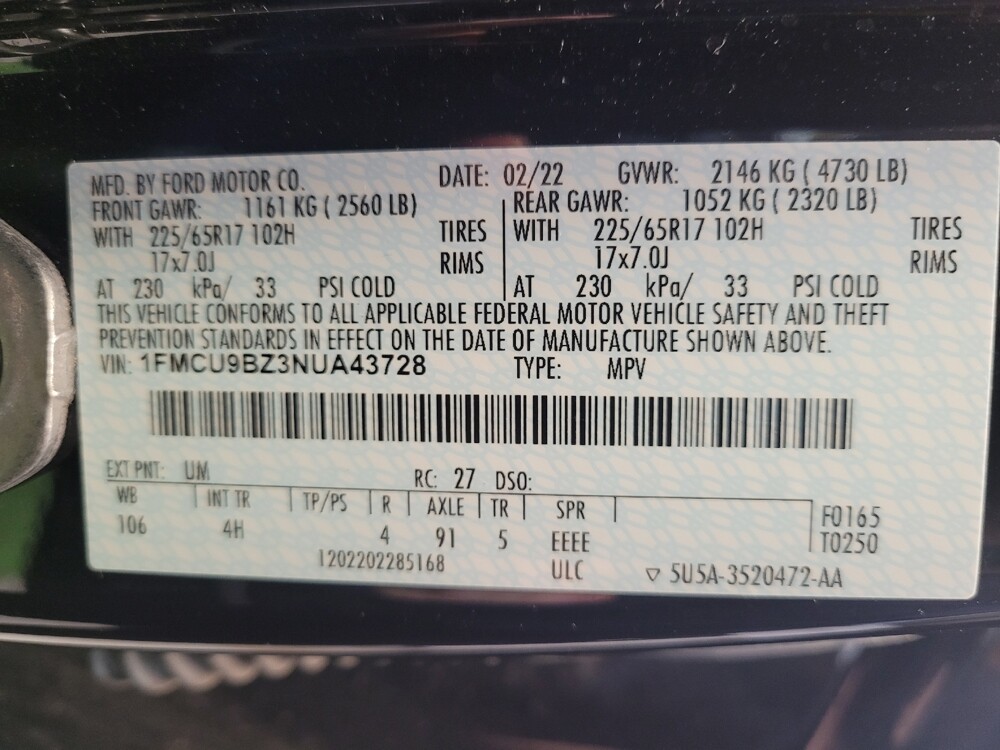 2022 Ford Escape in Fairfield, OH 45014 - 18094257 33