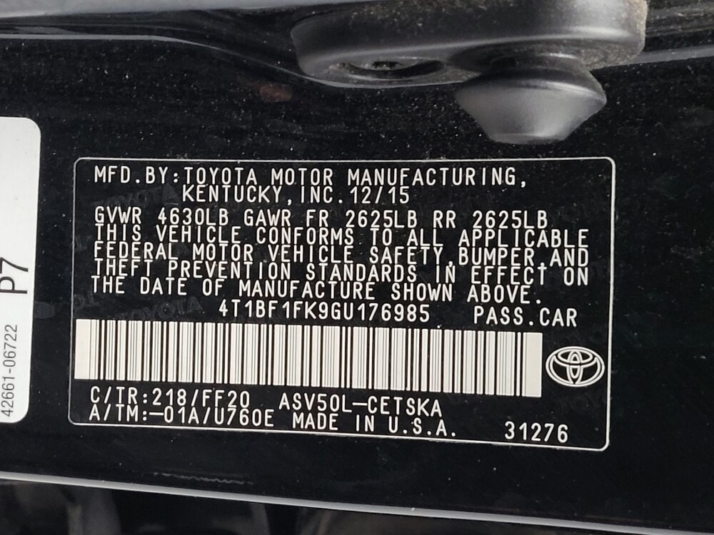 2016 Toyota Camry in Glendale, AZ 85301 - 18094290 33