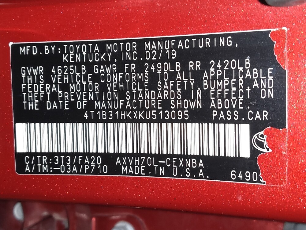 2019 Toyota Camry in Temple, TX 76502 - 18094296 33