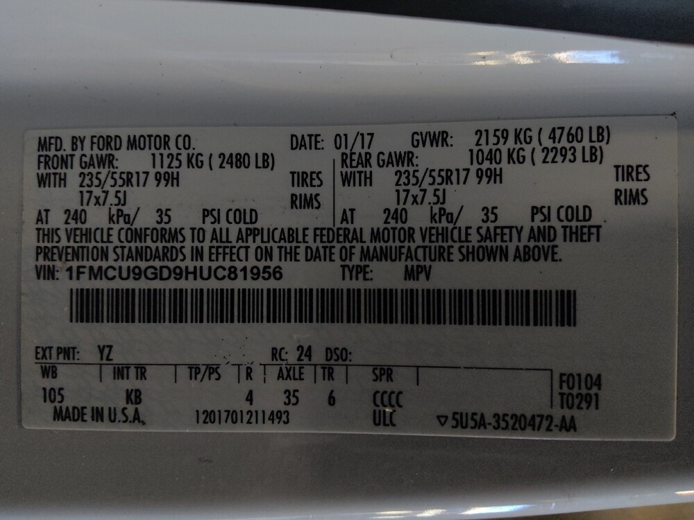 2017 Ford Escape in Miami, FL 33157 - 18094349 33