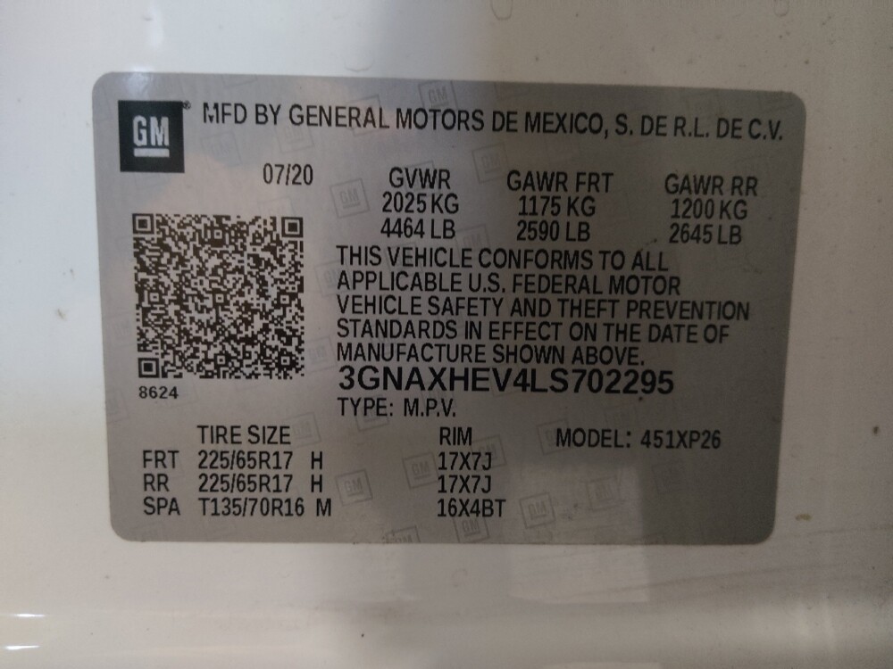 2020 Chevrolet Equinox in Albany, GA 31705 - 18094355 33