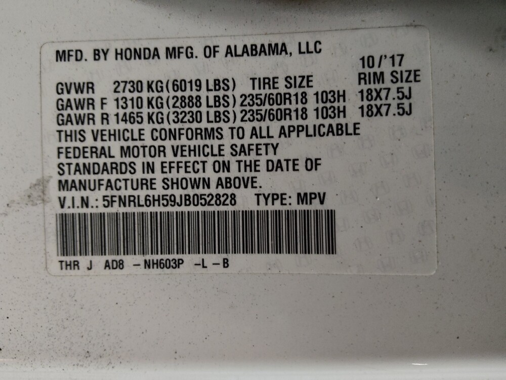 2018 Honda Odyssey in Taylor, MI 48180 - 18094386 33