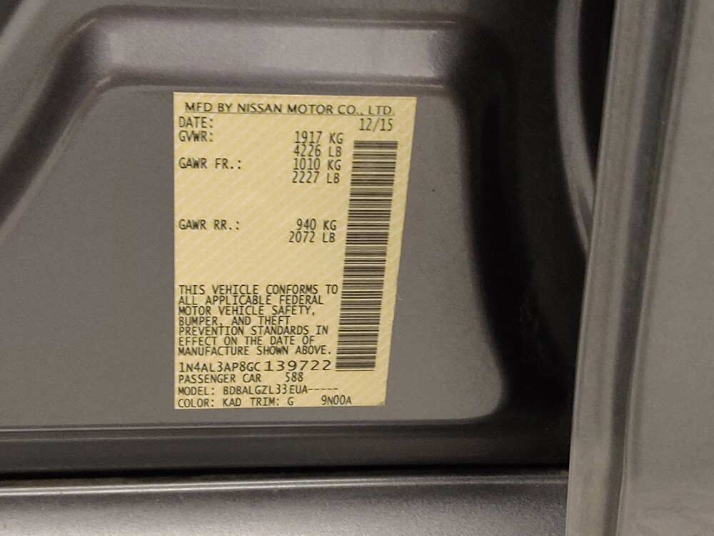 2016 Nissan Altima in El Paso, TX 79907 - 18094410 33