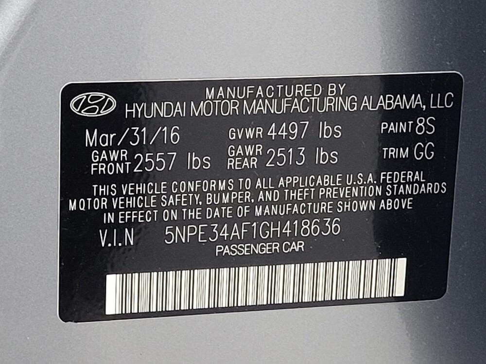 2016 Hyundai Sonata in Huntsville, AL 35816 - 18094420 33