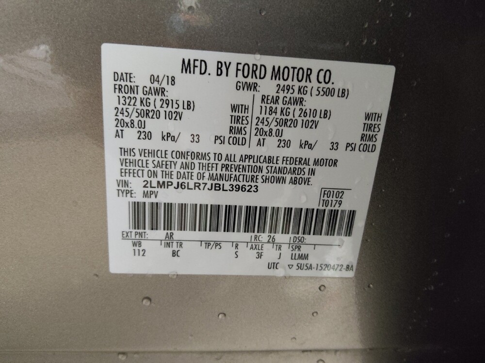 2018 Lincoln MKX in Wilmington, NC 28405 - 18094423 33