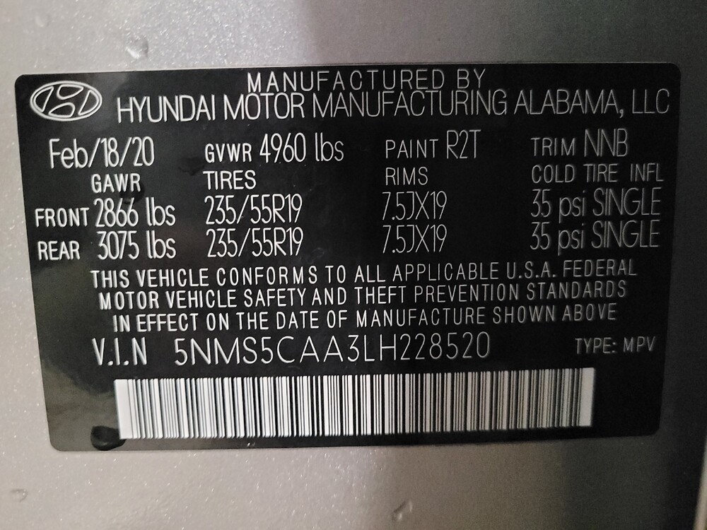 2020 Hyundai Santa Fe in Miami, FL 33157 - 18094430 33