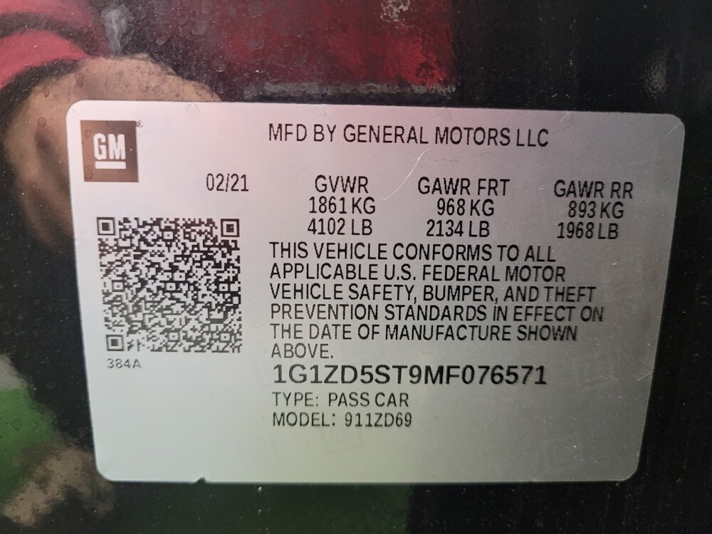 2021 Chevrolet Malibu in Cincinnati, OH 45255 - 18094434 33